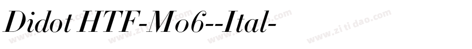Didot HTF-M06--Ital字体转换